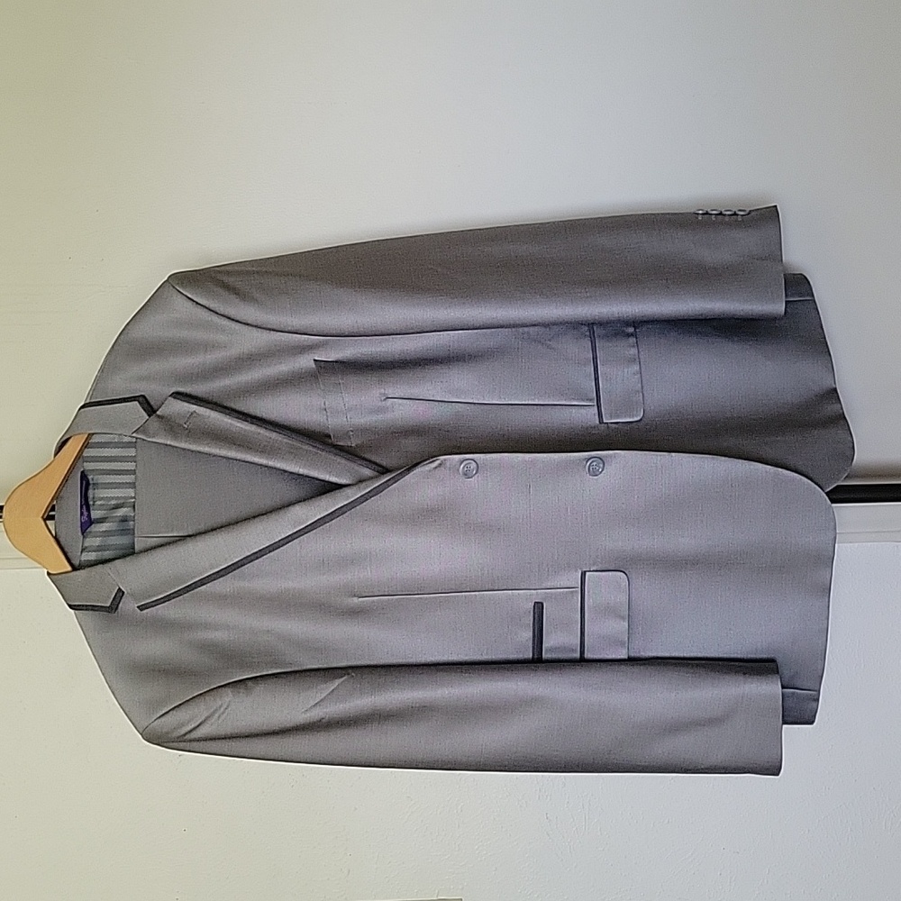 Figlio Lontano Men's Sliver/Gray 2Piece suit